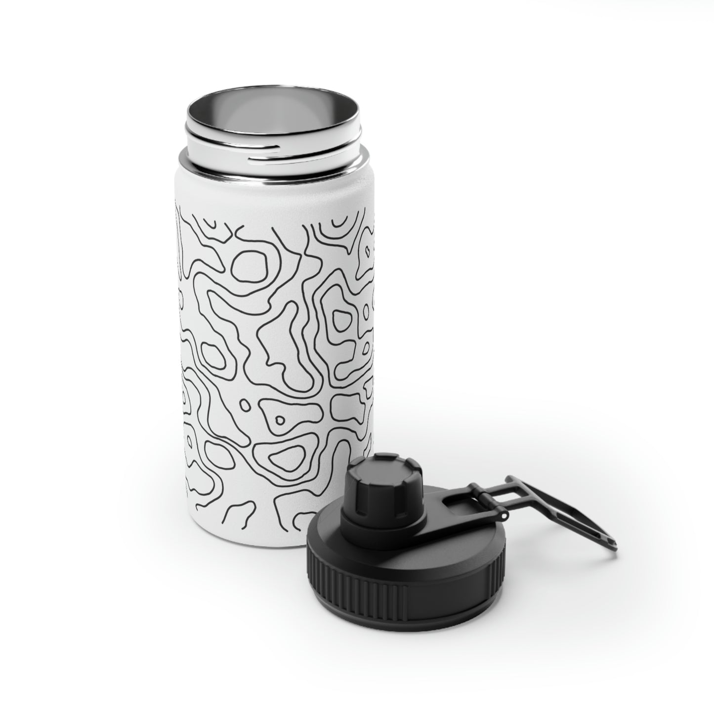 Topographic Stainless Steel Water Bottle