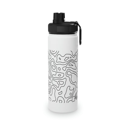 Topographic Stainless Steel Water Bottle