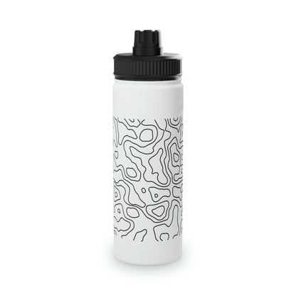 Topographic Stainless Steel Water Bottle