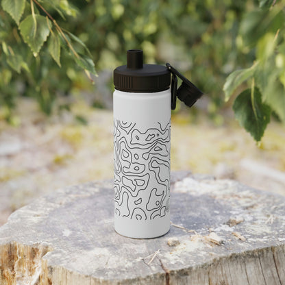 Topographic Stainless Steel Water Bottle