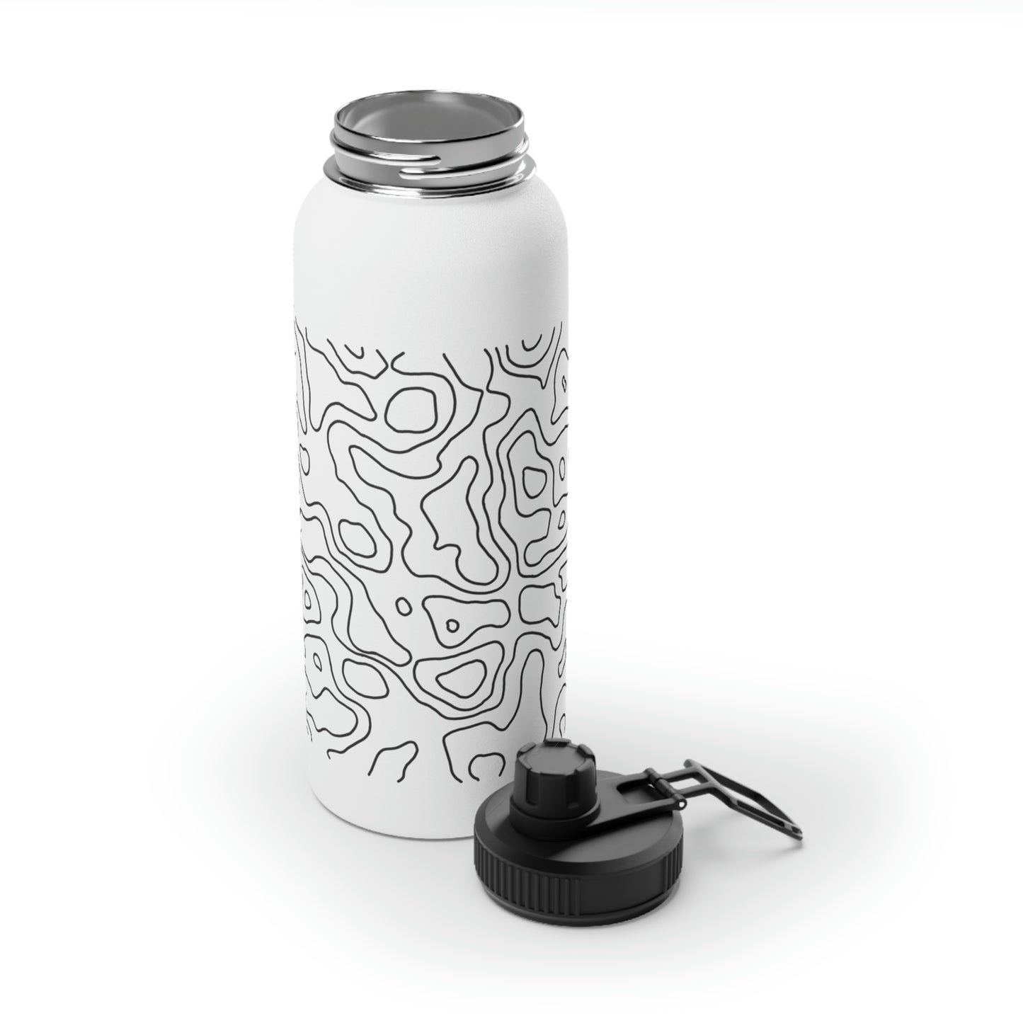 Topographic Stainless Steel Water Bottle