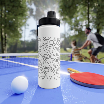 Topographic Stainless Steel Water Bottle