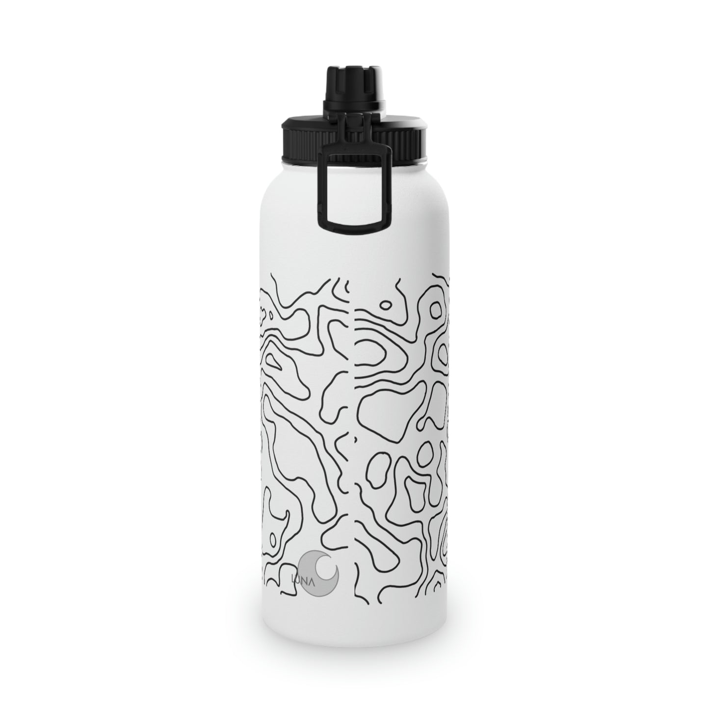 Topographic Stainless Steel Water Bottle