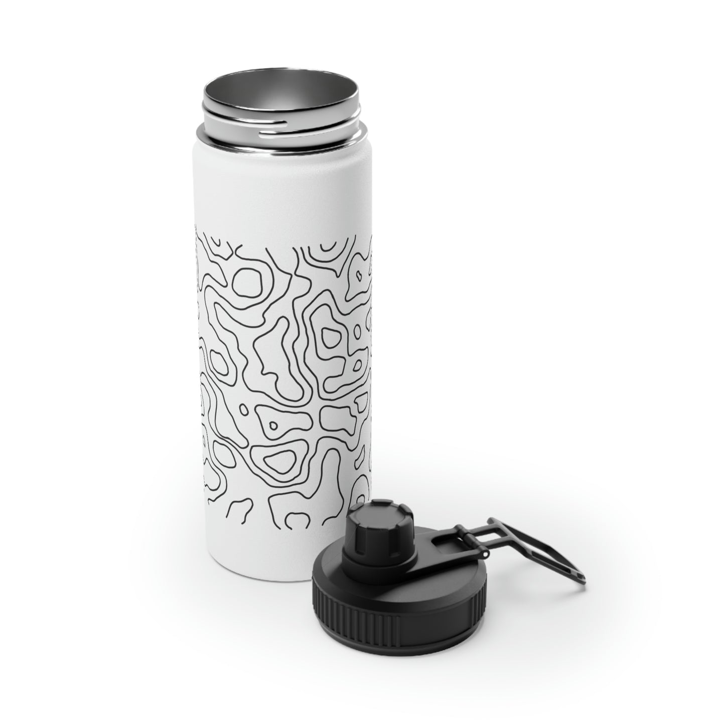 Topographic Stainless Steel Water Bottle