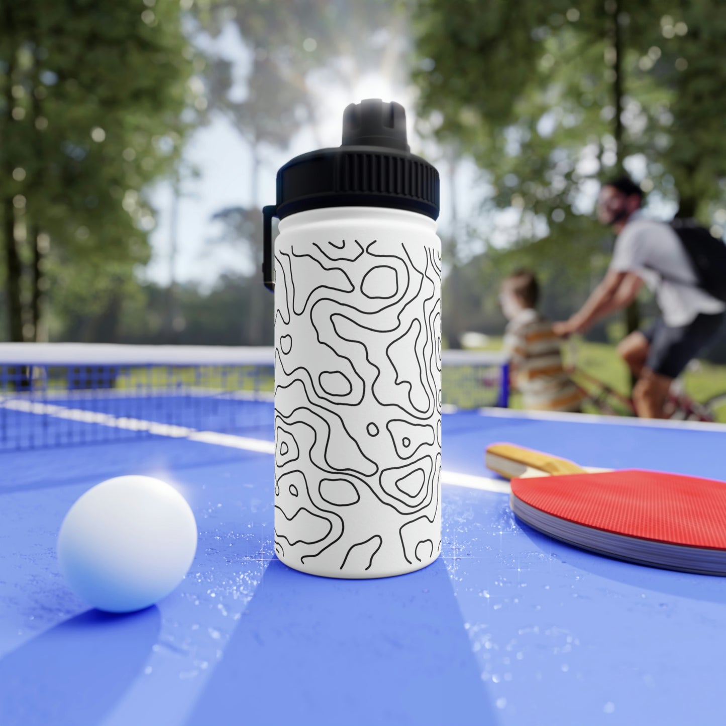 Topographic Stainless Steel Water Bottle