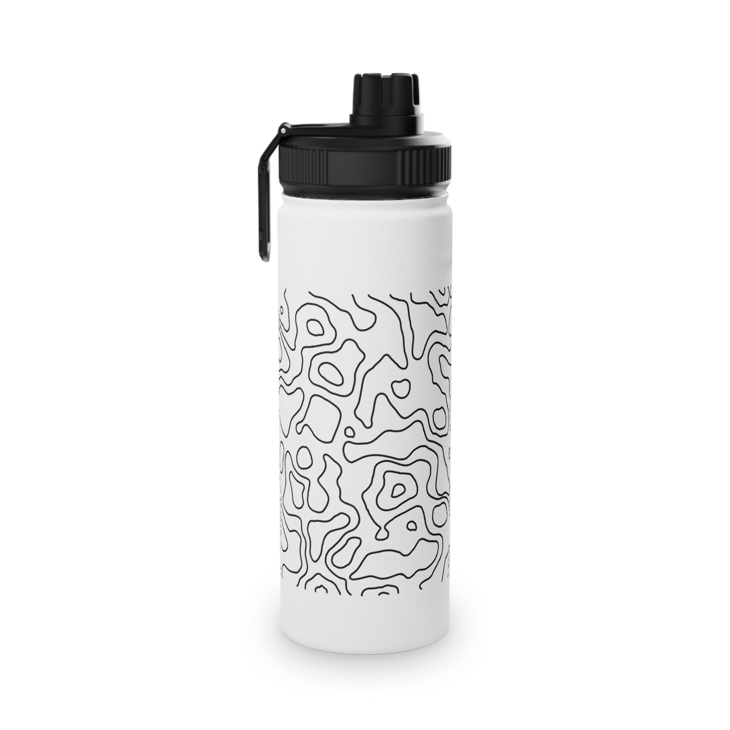 Topographic Stainless Steel Water Bottle